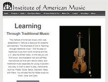 Tablet Screenshot of instituteofamericanmusic.com